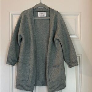 Zara Girls Sage Sweater Cardigan